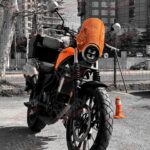 Honda CL 250 Navigasyon Barlı Neon Köşe Efektli Retro Cam - Siperlik
