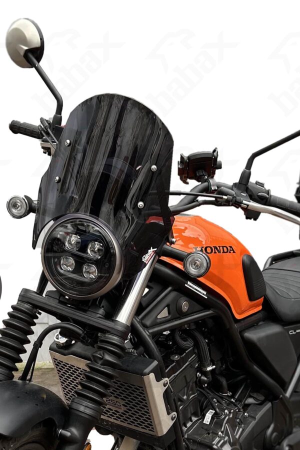 Honda CL 250 İçin Retro Tur Camı - Ön Siperlik - Navigasyon Barlı - Babax