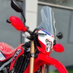 Honda CRF250L şeffaf tur camı 2023 2024 2025 uyumlu sol görünüş