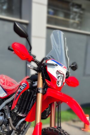 Honda CRF250L şeffaf tur camı 2023 2024 2025 uyumlu sol görünüş