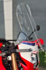 Honda CRF250L şeffaf tur camı 2023 2024 2025 uyumlu sol yan görünüş