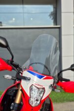 Honda CRF250L şeffaf tur camı 2023 2024 2025 uyumlu ön görünüş