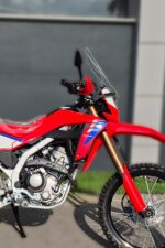Honda CRF250L şeffaf tur camı 2023 2024 2025 uyumlu yan görünüş