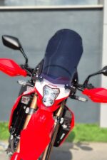 Honda CRF250L füme tur camı siperlik 2023 2024 2025 uyumlu ön görünüş
