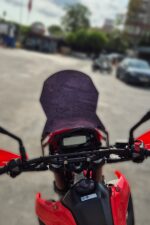 Honda CRF250L füme tur camı siperlik 2023 2024 2025 uyumlu arka görünüş