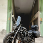 Kawasaki Eliminator 500 Babax Tur camı Sağ yan perspektif görünüş