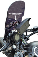Kawasaki Eliminator 500 Babax Tur camı navigasyon barından görünüş2